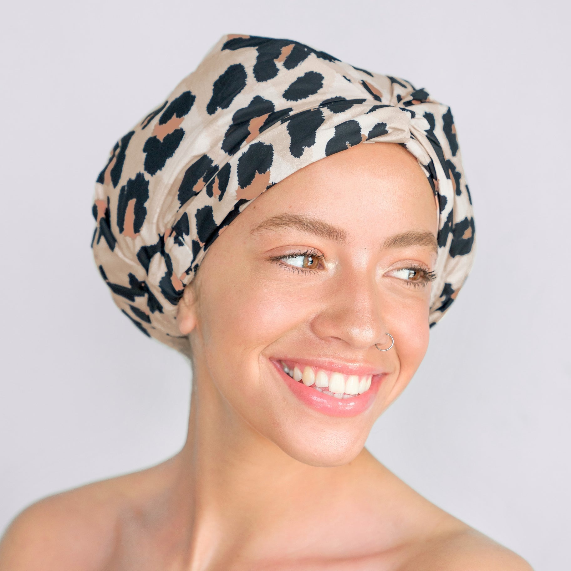 Luxe Shower Cap - Leopard - BFF Here