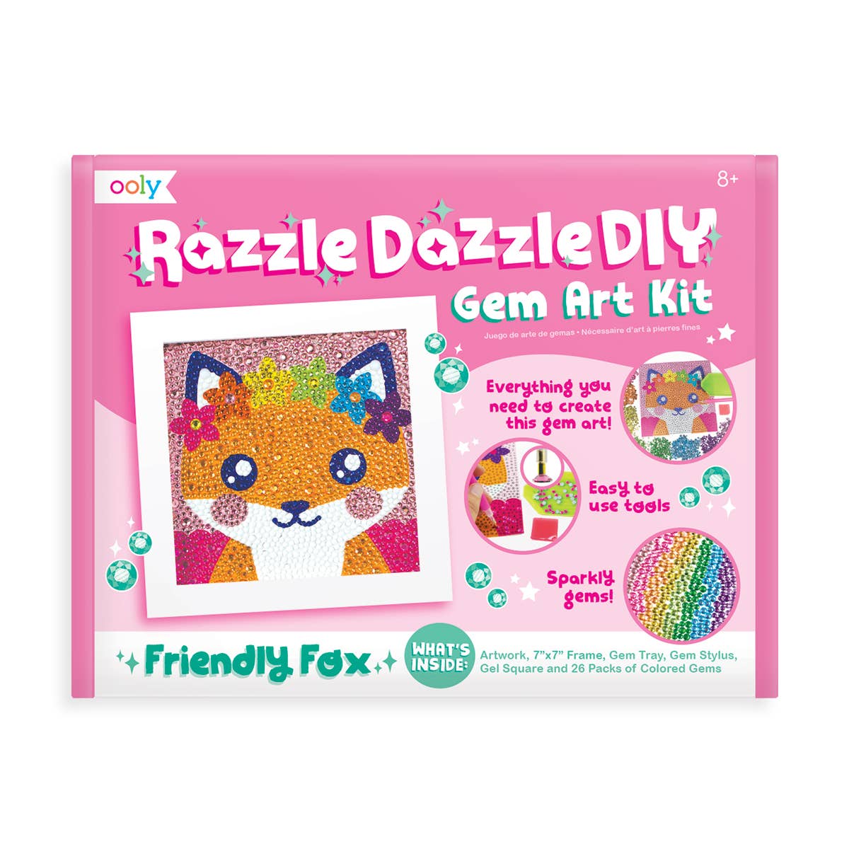 Razzle Dazzle DIY Gem Art Kit: Friendly Fox - BFF Here