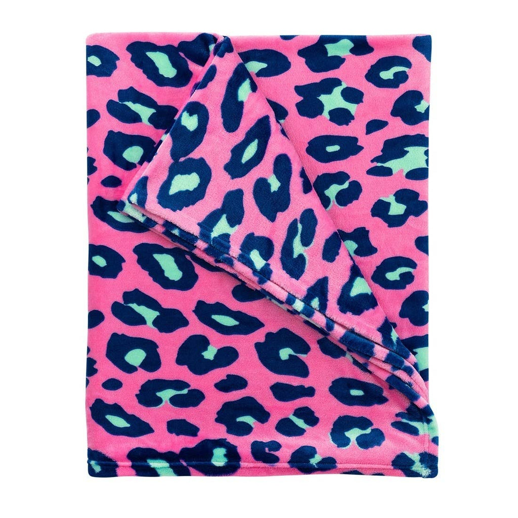Hot Pink Leopard Blanket - BFF Here