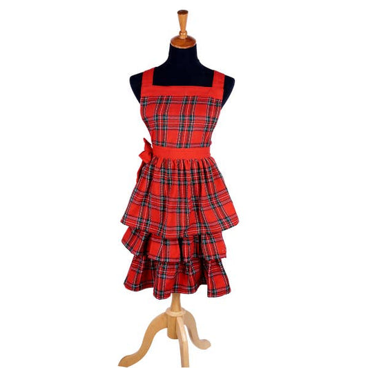 Arlington Plaid Cotton Apron - BFF Here