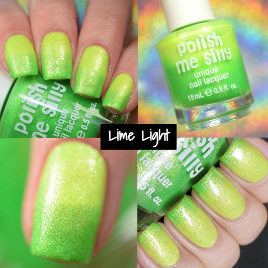 Lime Light -- Neon POP Thermal Color Nail Polish - BFF Here