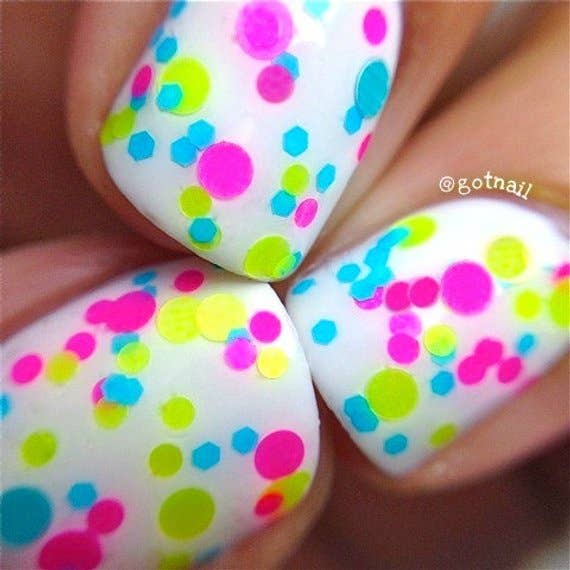 Beach Party - Polka Dot Nail Polish - BFF Here