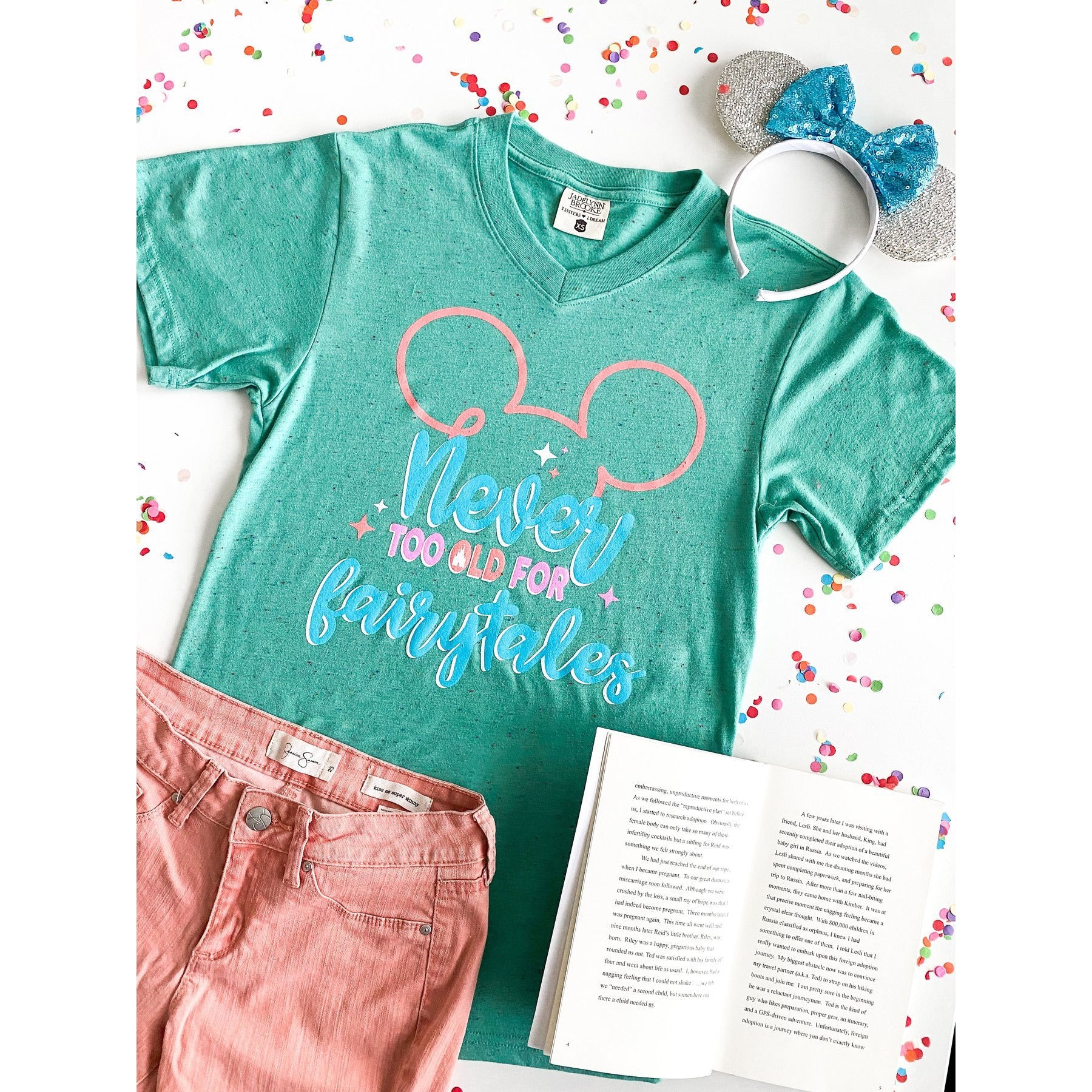 Never Too Old For Fairytales  - Short Sleeve / V-Neck - BFF Here