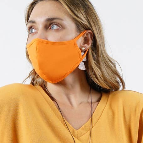 Orange Face Mask - Adult - BFF Here