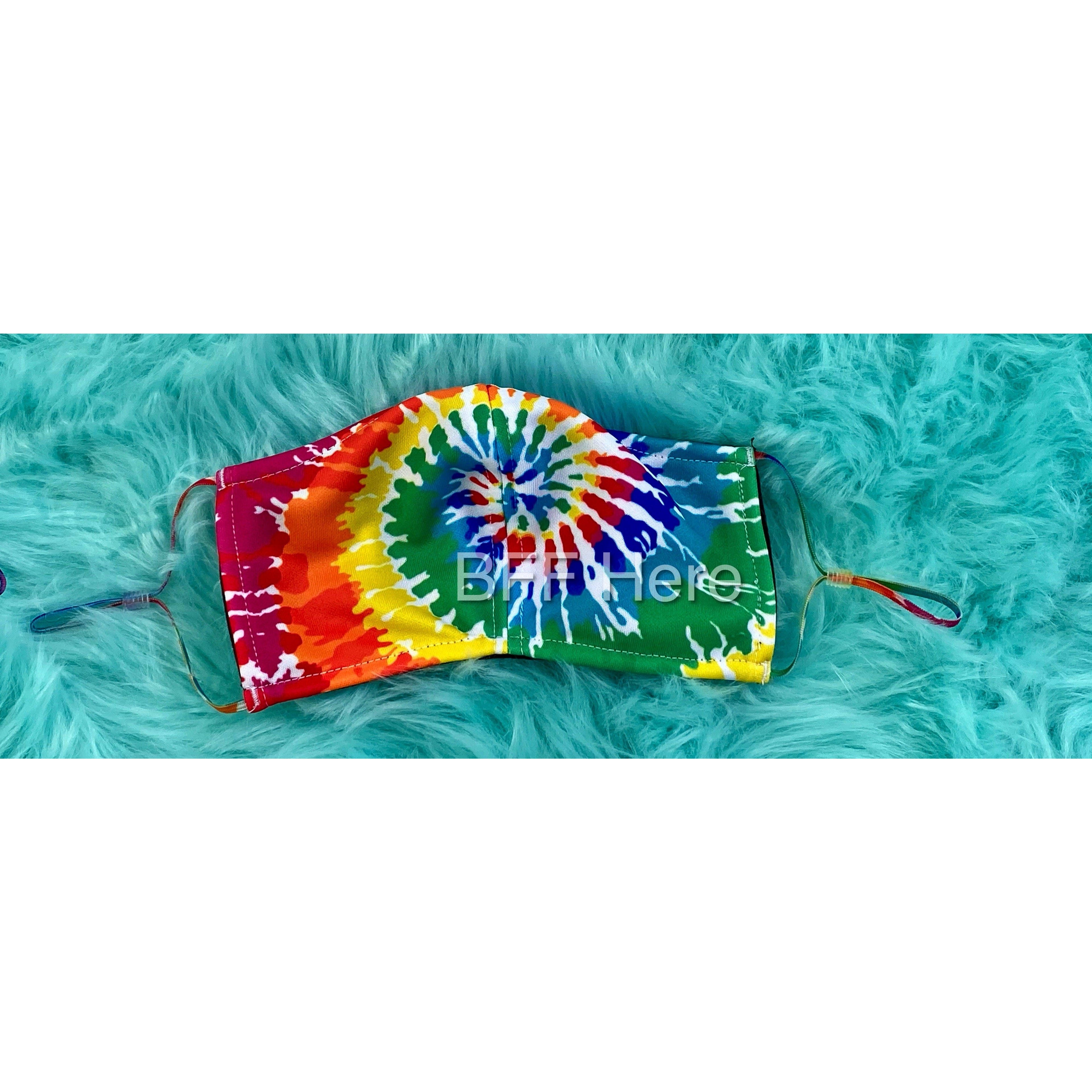 Tie Dye Adjustable Face Mask - Adult - BFF Here