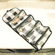 Buffalo Check Travel Accessories -- Roll Up Cosmetic Bag - BFF Here