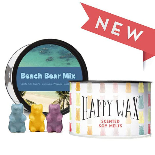 Happy Wax Soy Melts -- Beach Bear Mix - BFF Here