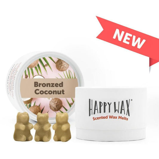 Happy Wax Soy Melts --  Bronzed Coconut - BFF Here