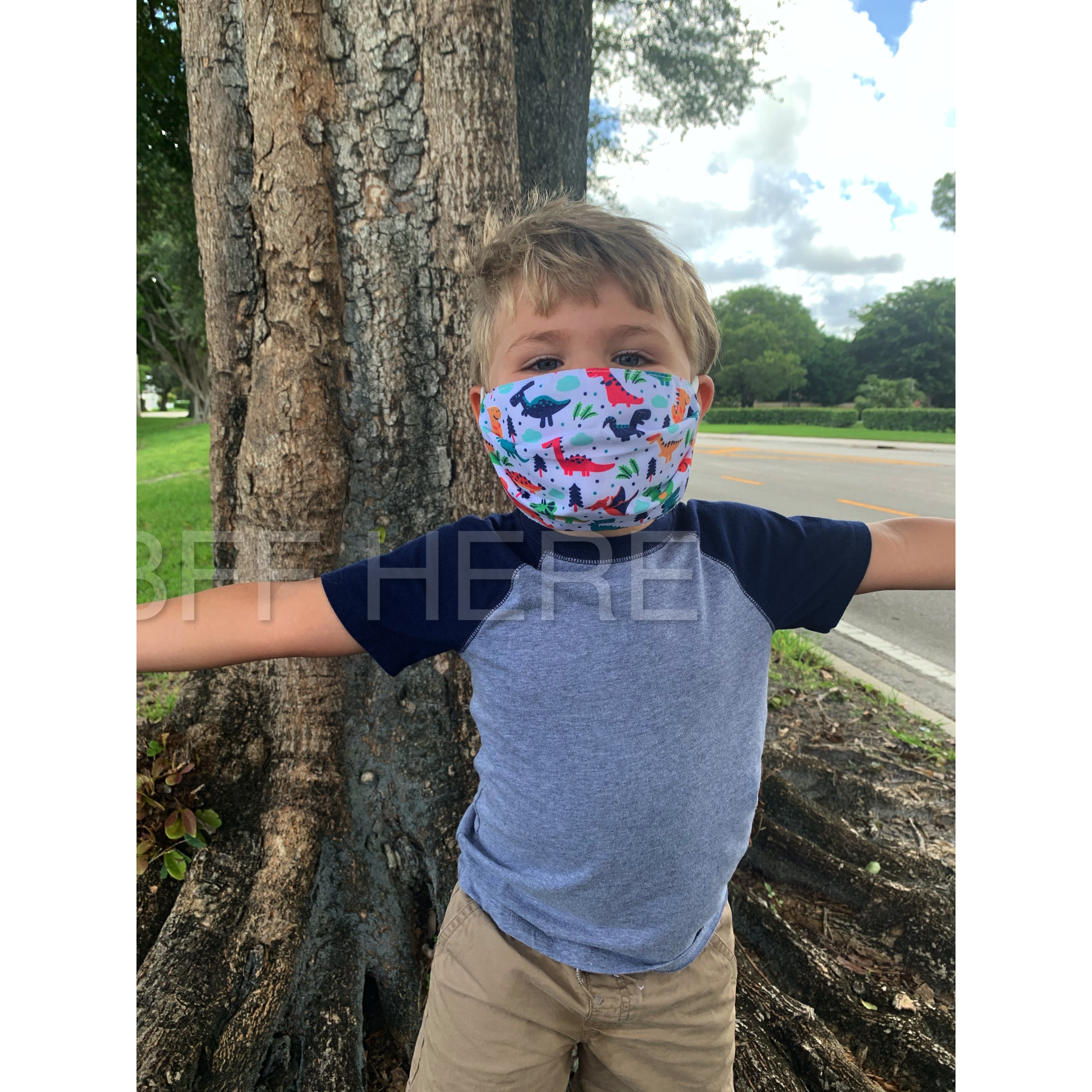 Dino Face Mask - Kids - BFF Here