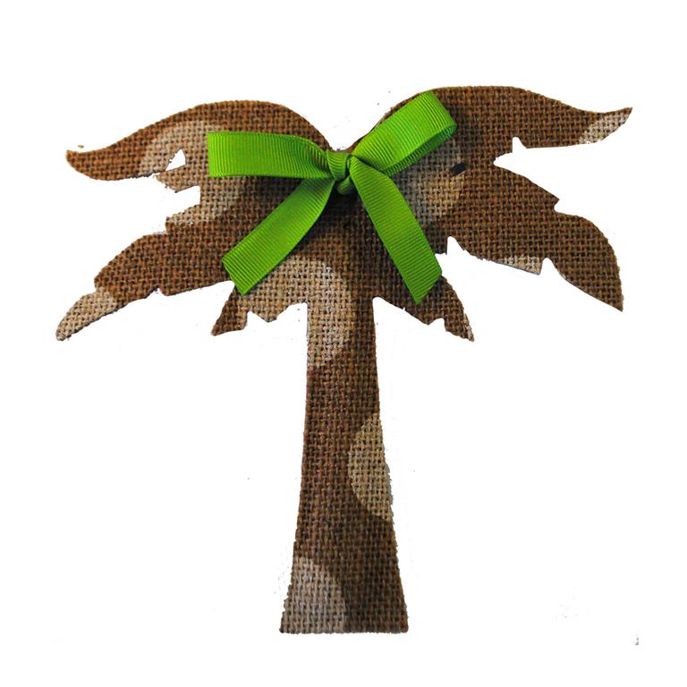 Coastal Burlap Ornament -- Choice of Design - BFF Here