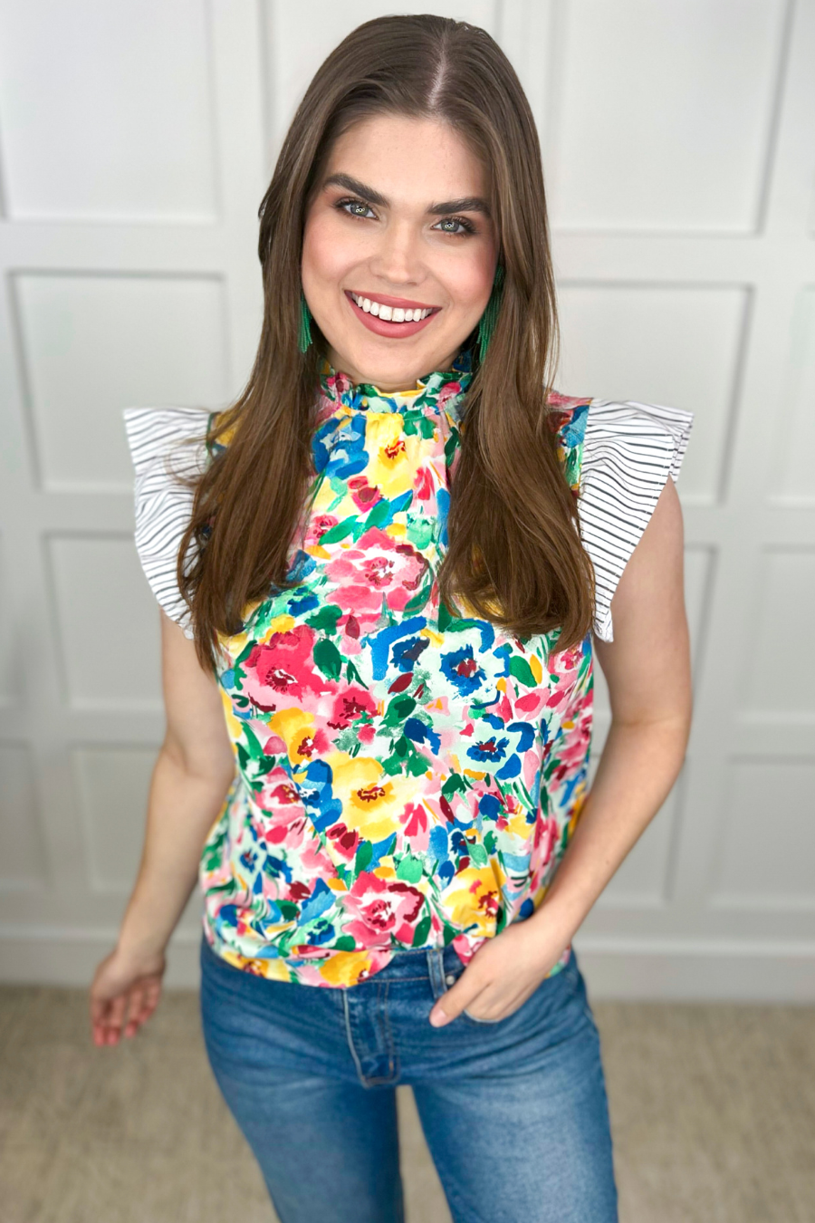 PREORDER-Style Sense Floral Top (Ships Middle of March) - BFF Here