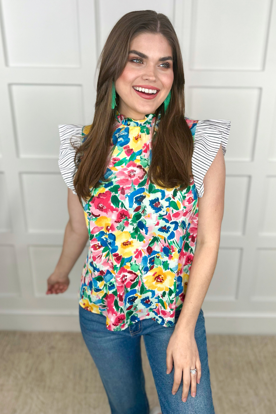 PREORDER-Style Sense Floral Top (Ships Middle of March) - BFF Here