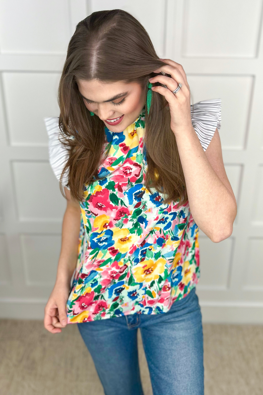 PREORDER-Style Sense Floral Top (Ships Middle of March) - BFF Here