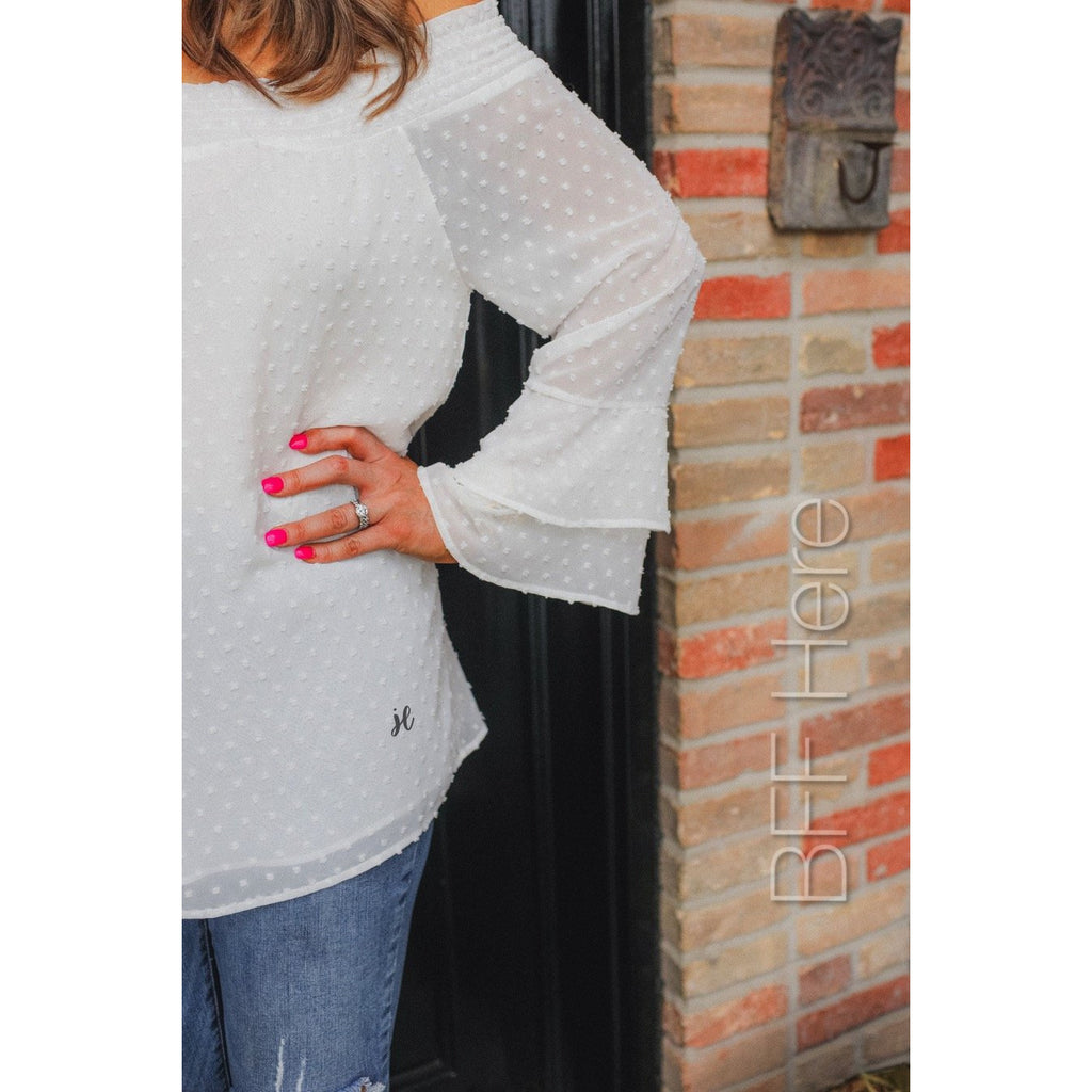Sweet Caroline Off The Shoulder Tunic - BFF Here
