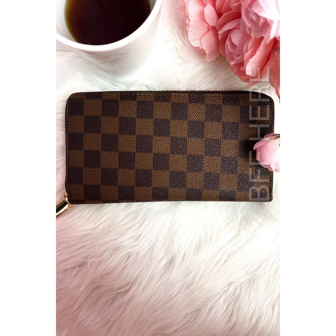Jimmy Checkered Zippy Wallet -- Choice of Color - BFF Here