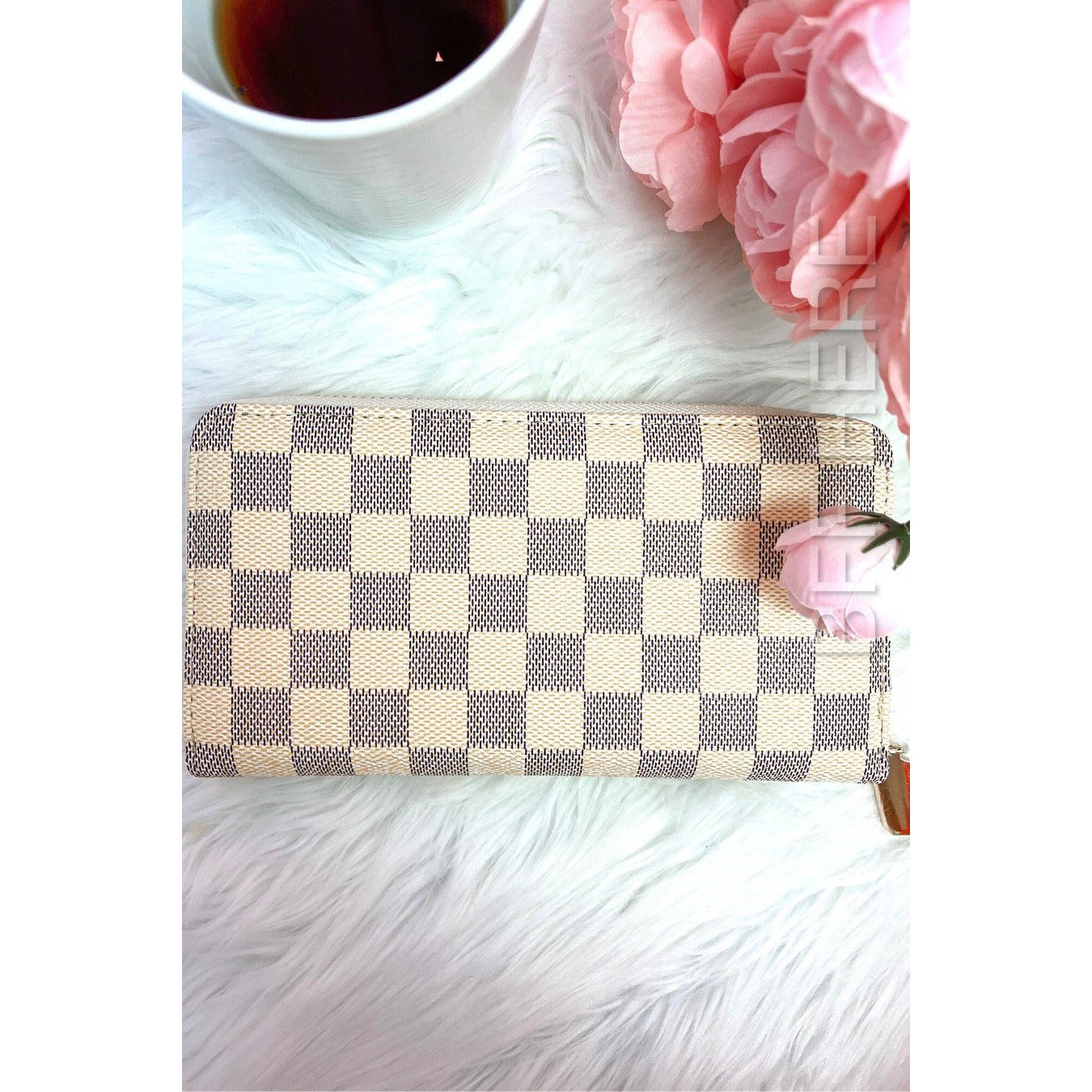 Jimmy Checkered Zippy Wallet -- Choice of Color - BFF Here