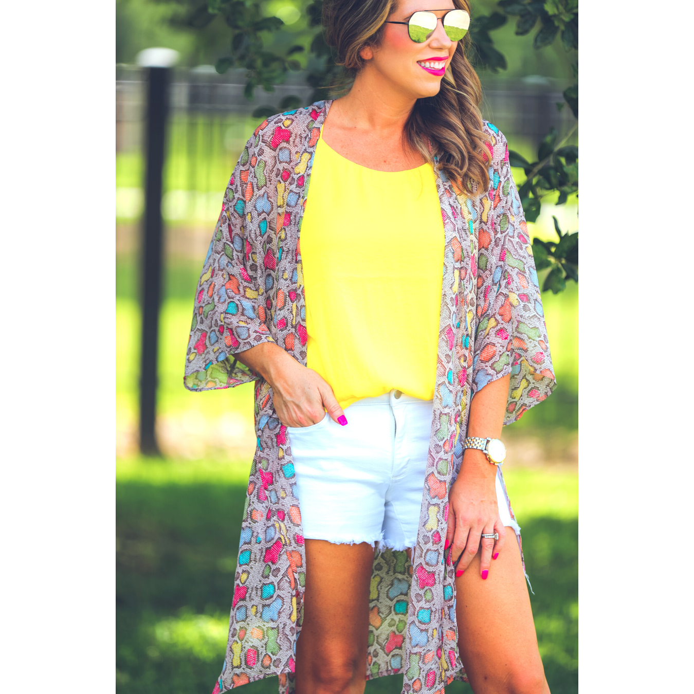 Sydnee Multi Snake Kimono - BFF Here