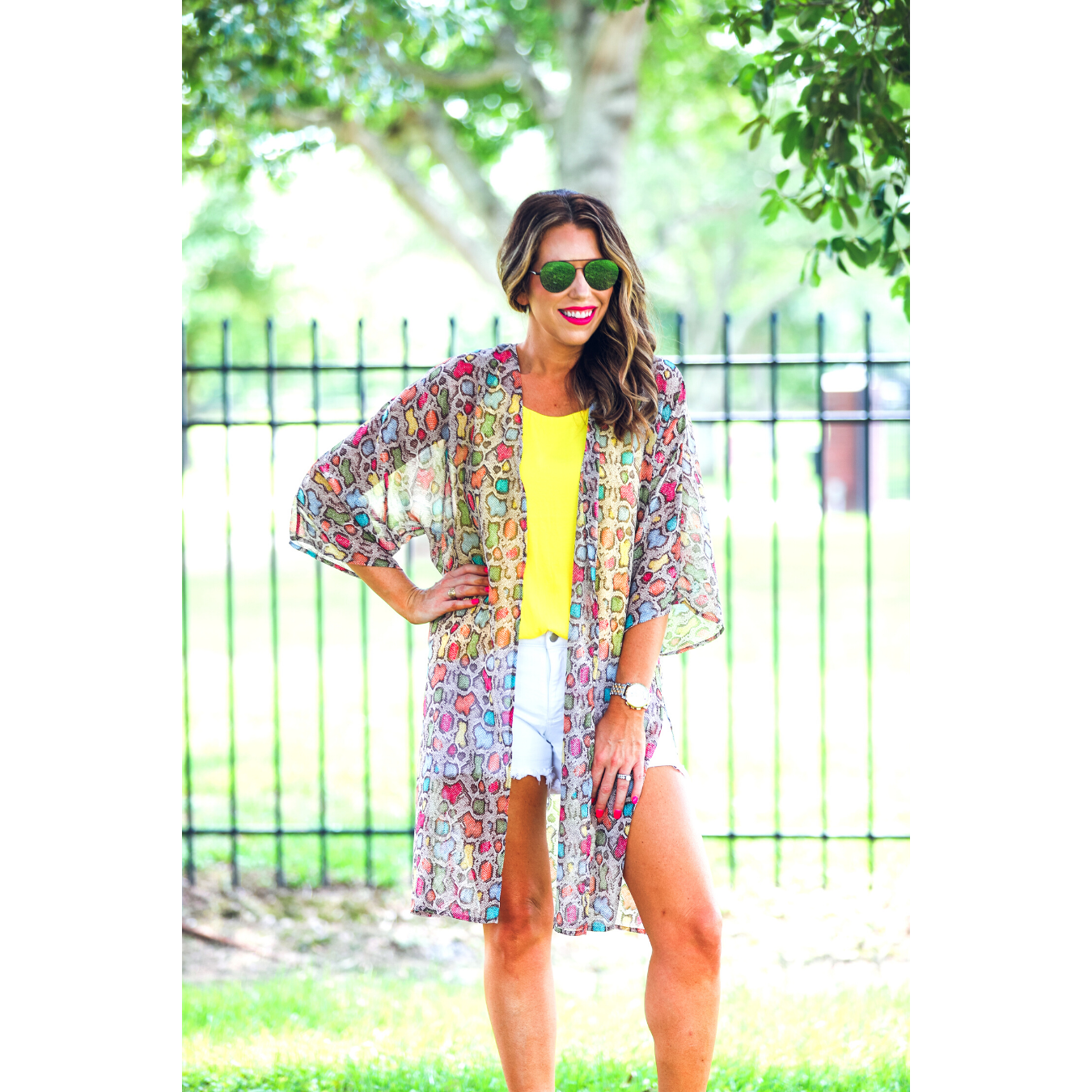 Sydnee Multi Snake Kimono - BFF Here