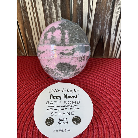 Mixologie's Serene (Light Floral) Fuzzy Navel Bath Bomb - BFF Here