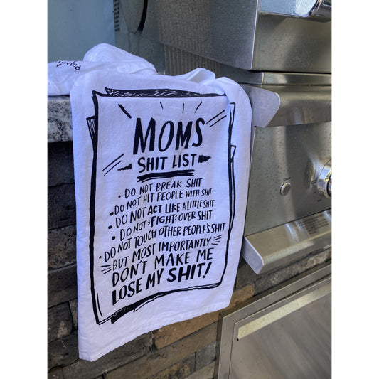 "Mom's List" Kitchen Towel by PBK - BFF Here