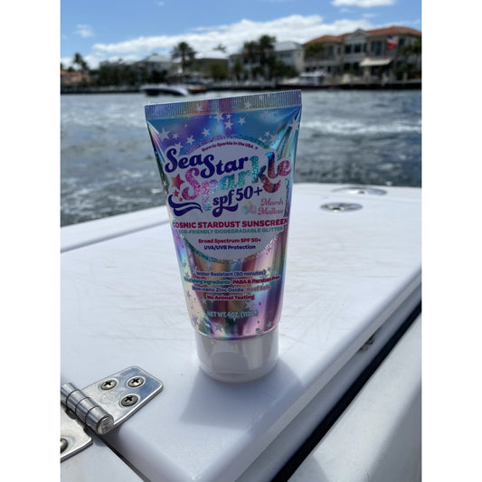 Sea Star Sparkle Cosmic Stardust SPF 50+ Glitter Sunscreen - BFF Here