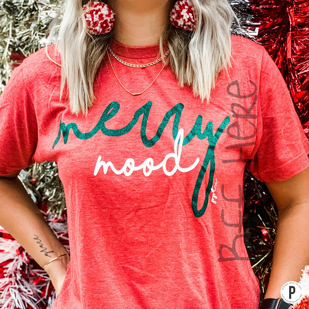 Merry Mood Graphic T-Shirt - BFF Here