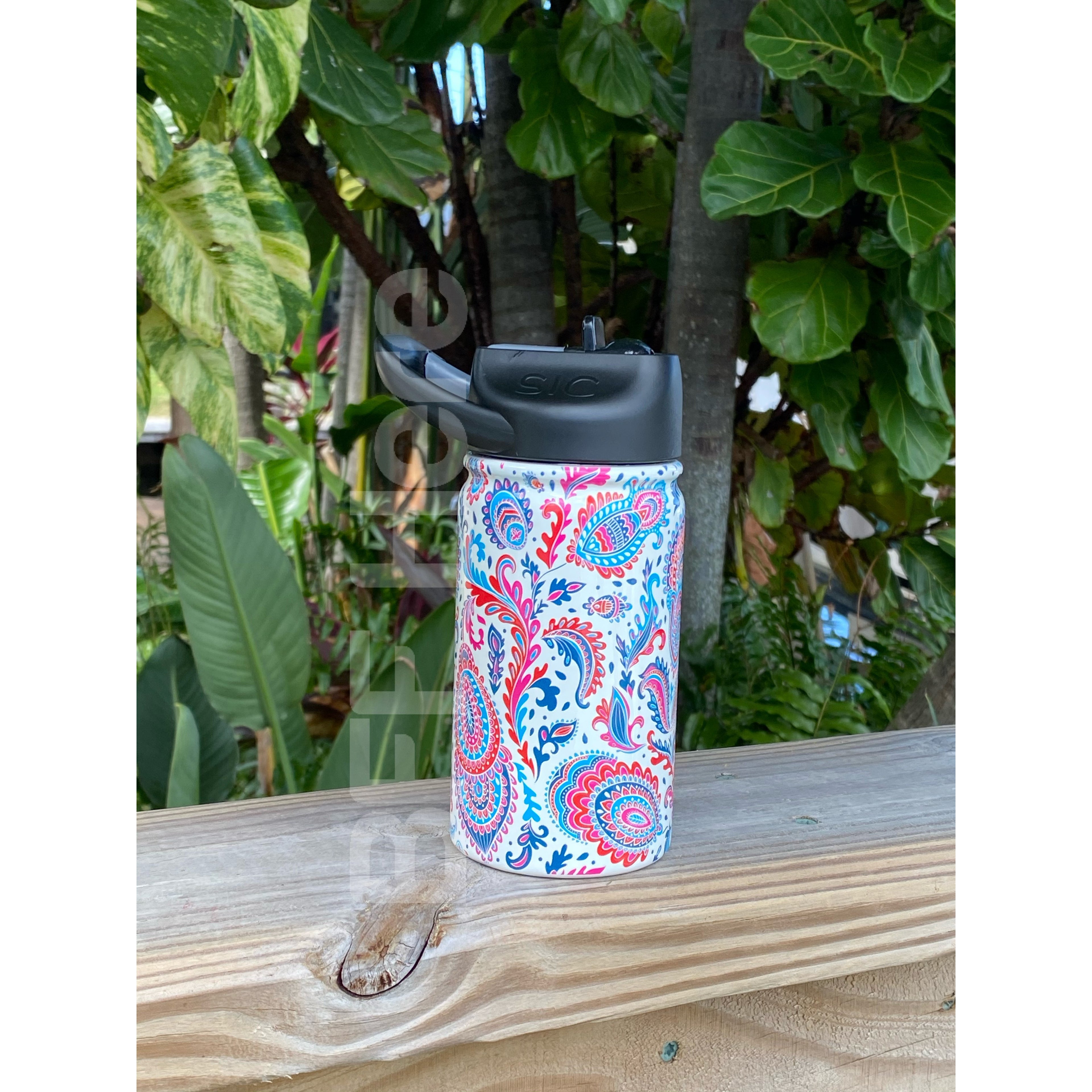 Paisley  -- 12 oz. Lil SIC Bottle - BFF Here