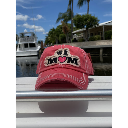 #1 Mom Vintage Hat -- Choice of Color - BFF Here