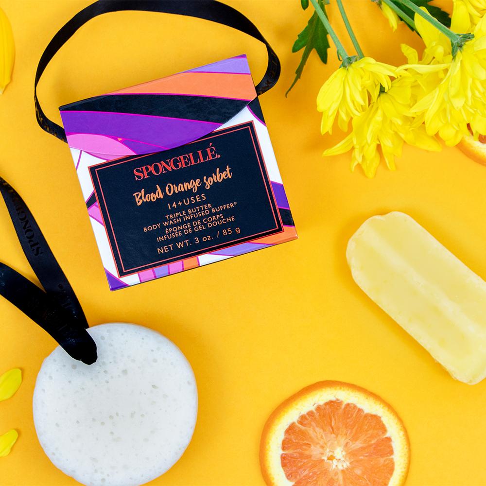 Blood Orange Sorbet -- Moda Collection Body Wash Buffers by Spongellé - BFF Here