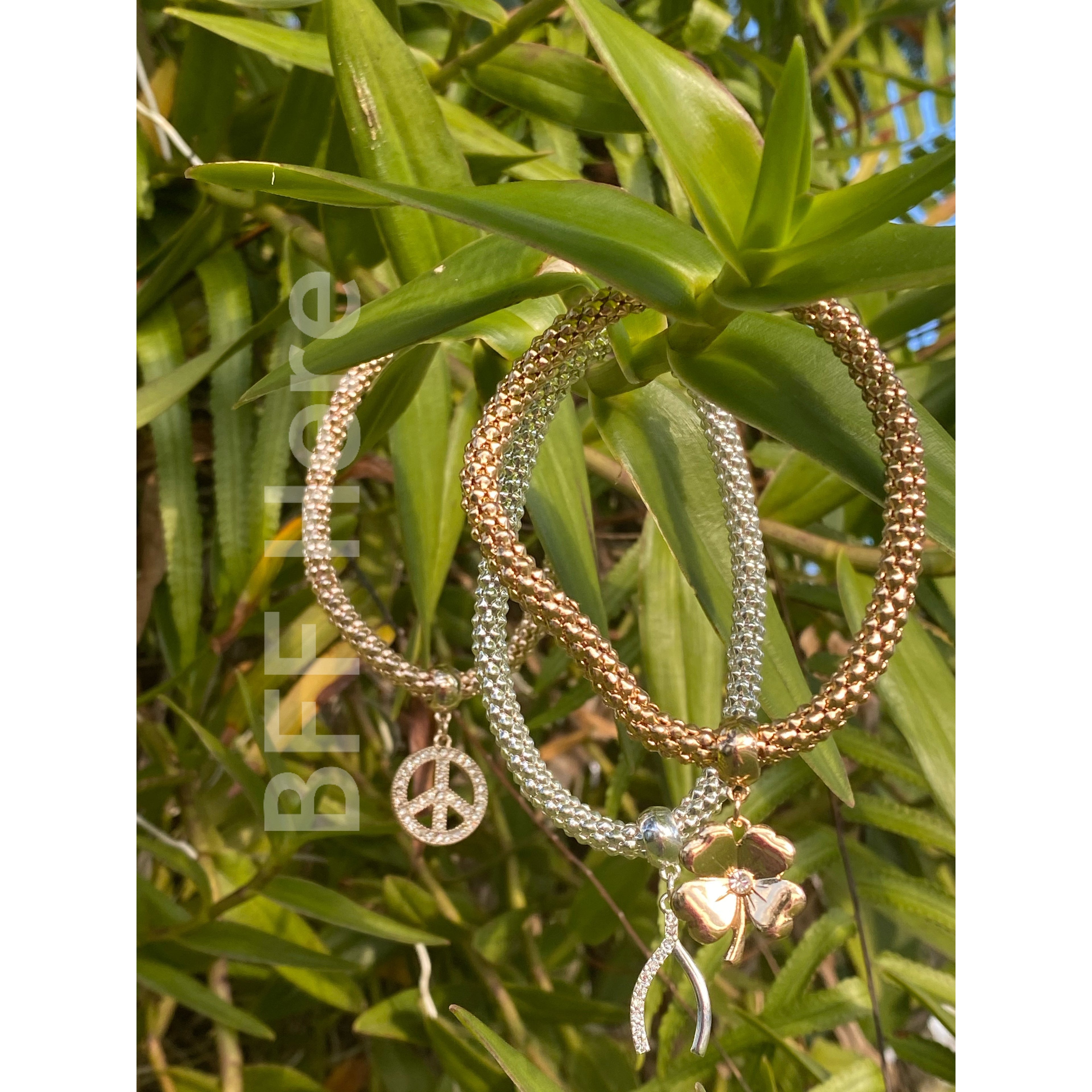 Tailor Chain Set of 3 Charm Bracelets -- Choice of Style - BFF Here