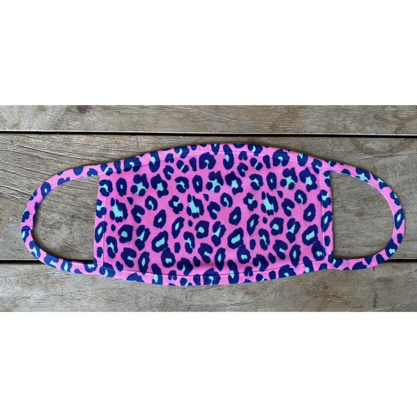 Hot Pink Leopard Face Mask - Adult - BFF Here