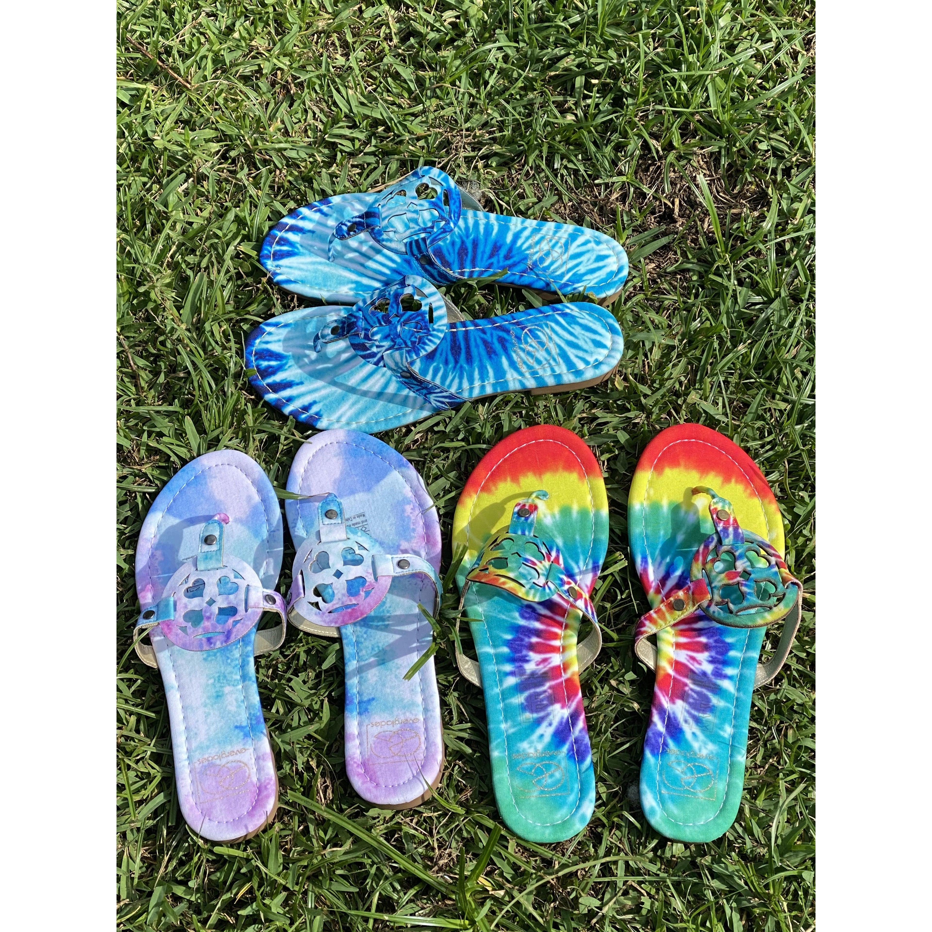 Lulu Tie Dye Sandals -- Choice of Color - BFF Here