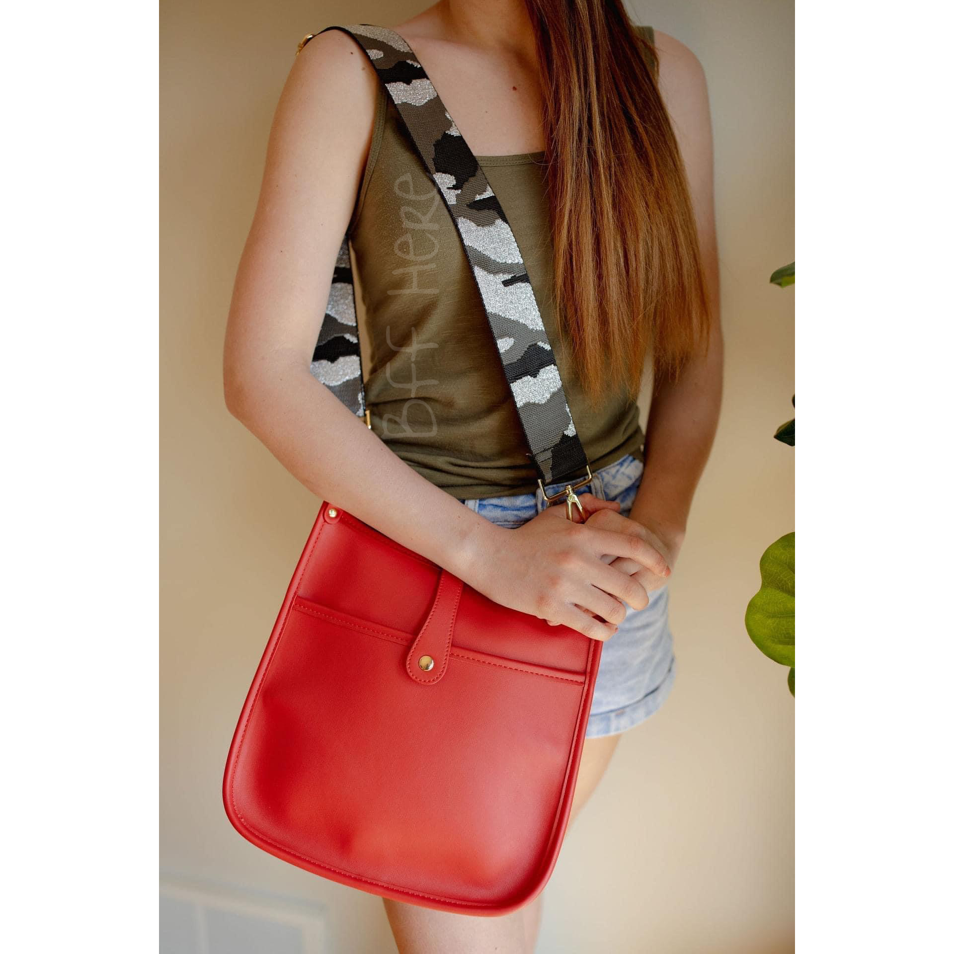 Eye Candy Crossbody Strap -- Metallic Grey Camo - BFF Here