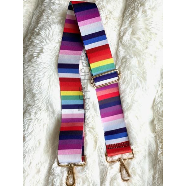 Eye Candy Crossbody Strap -- Multi Stripe - BFF Here