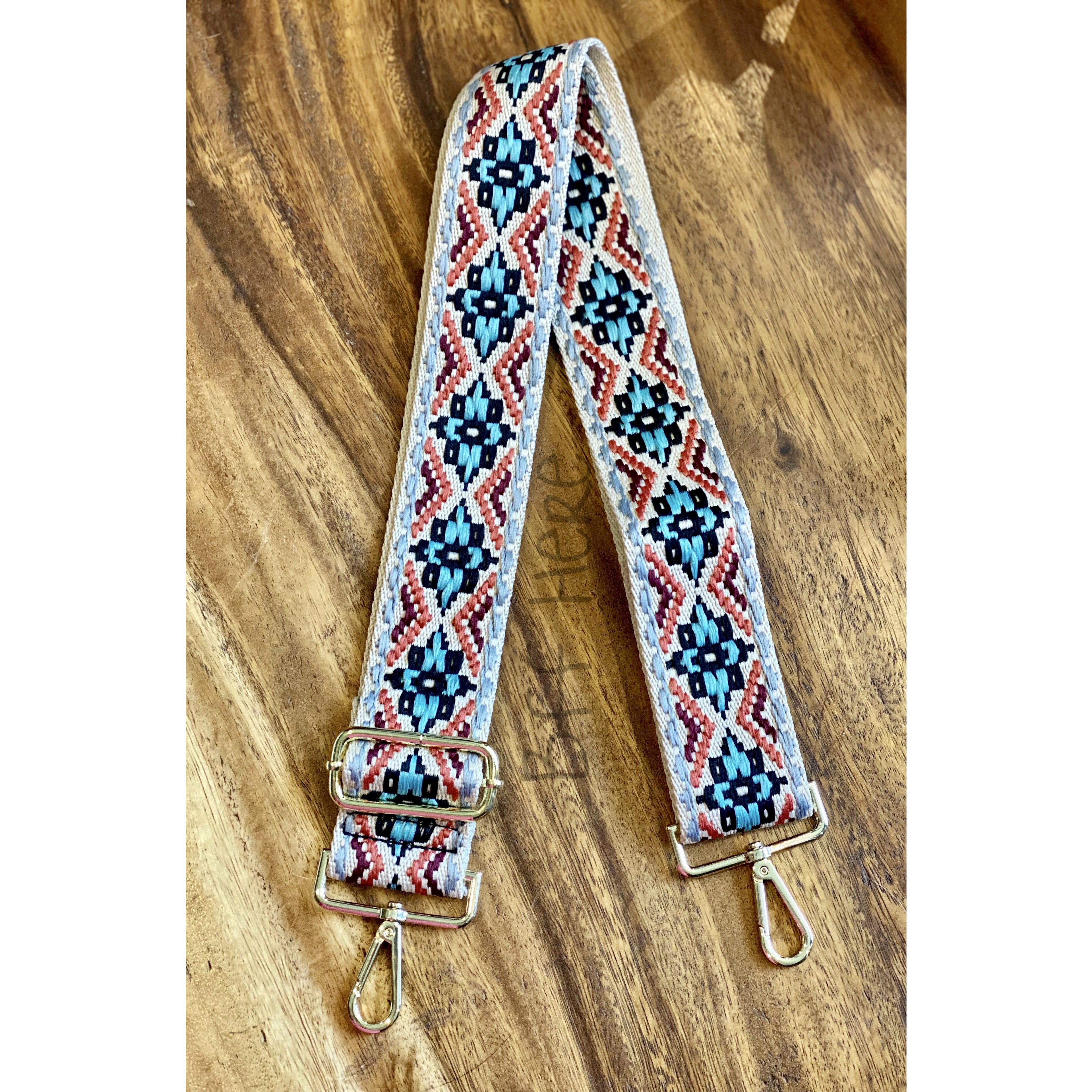 Eye Candy Crossbody Strap -- Neutral Boho - BFF Here