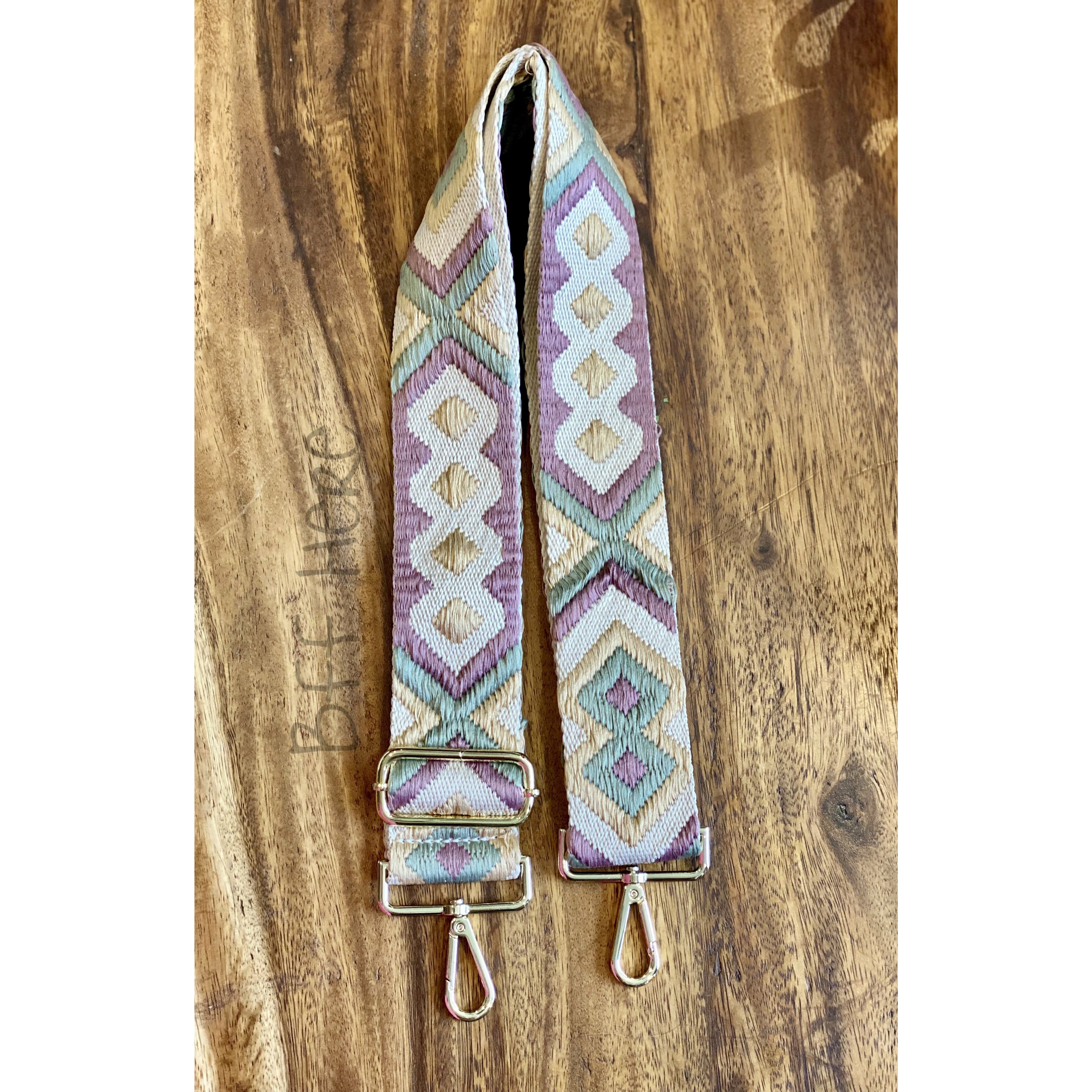 Eye Candy Crossbody Strap -- Geometric Wine - BFF Here