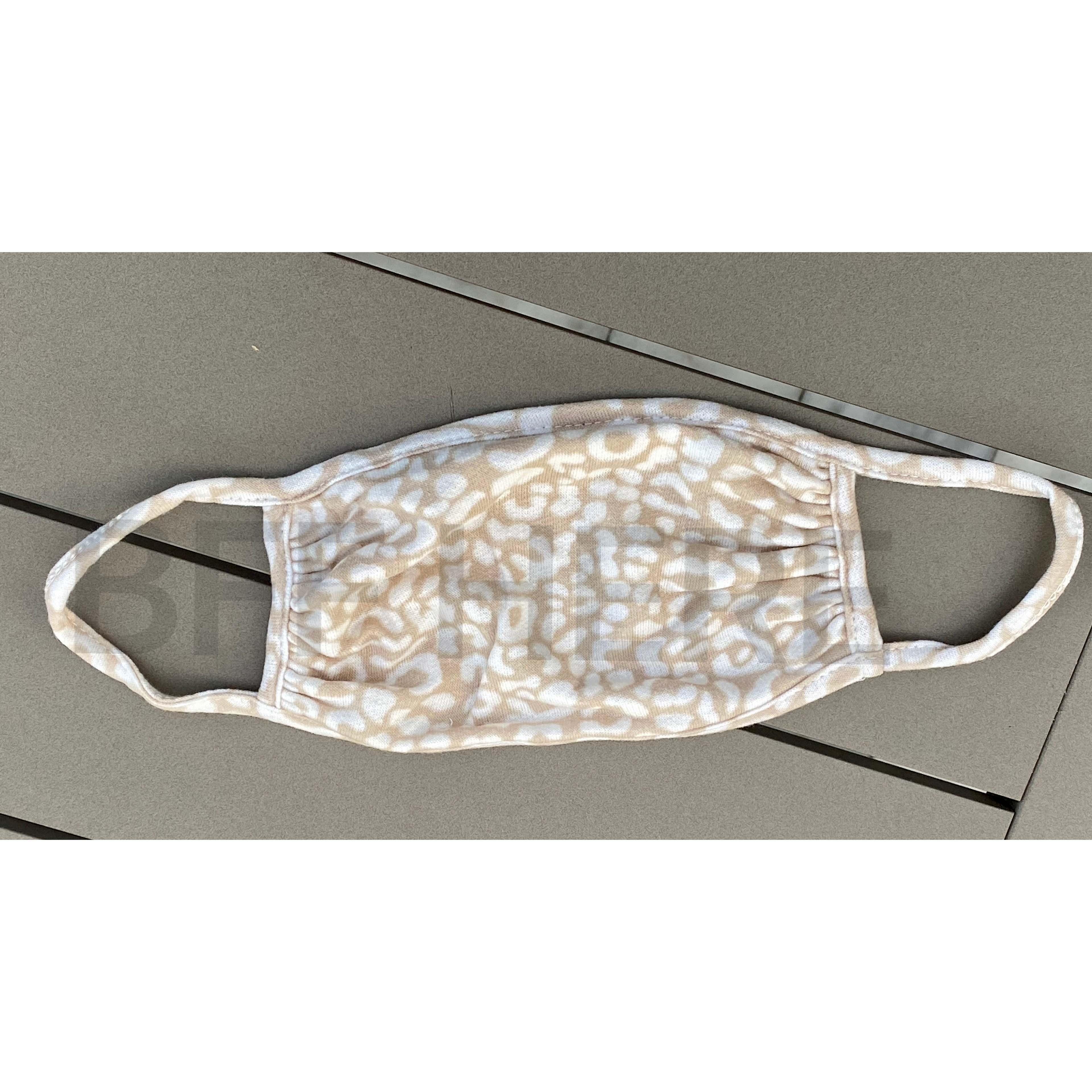 Ivory & Brown Leopard Face Mask -- Adult - BFF Here