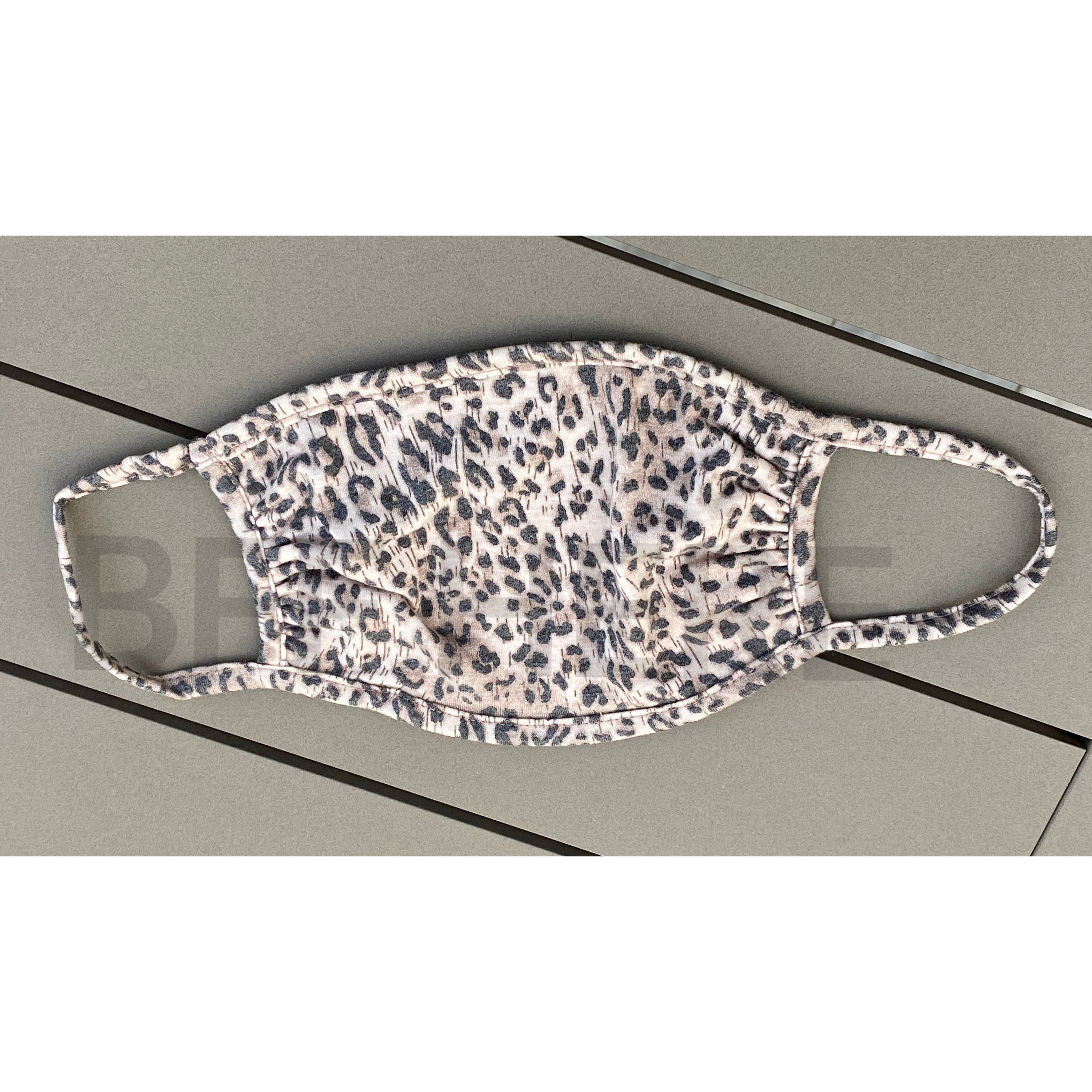 Tan Leopard Face Mask -- Adult - BFF Here