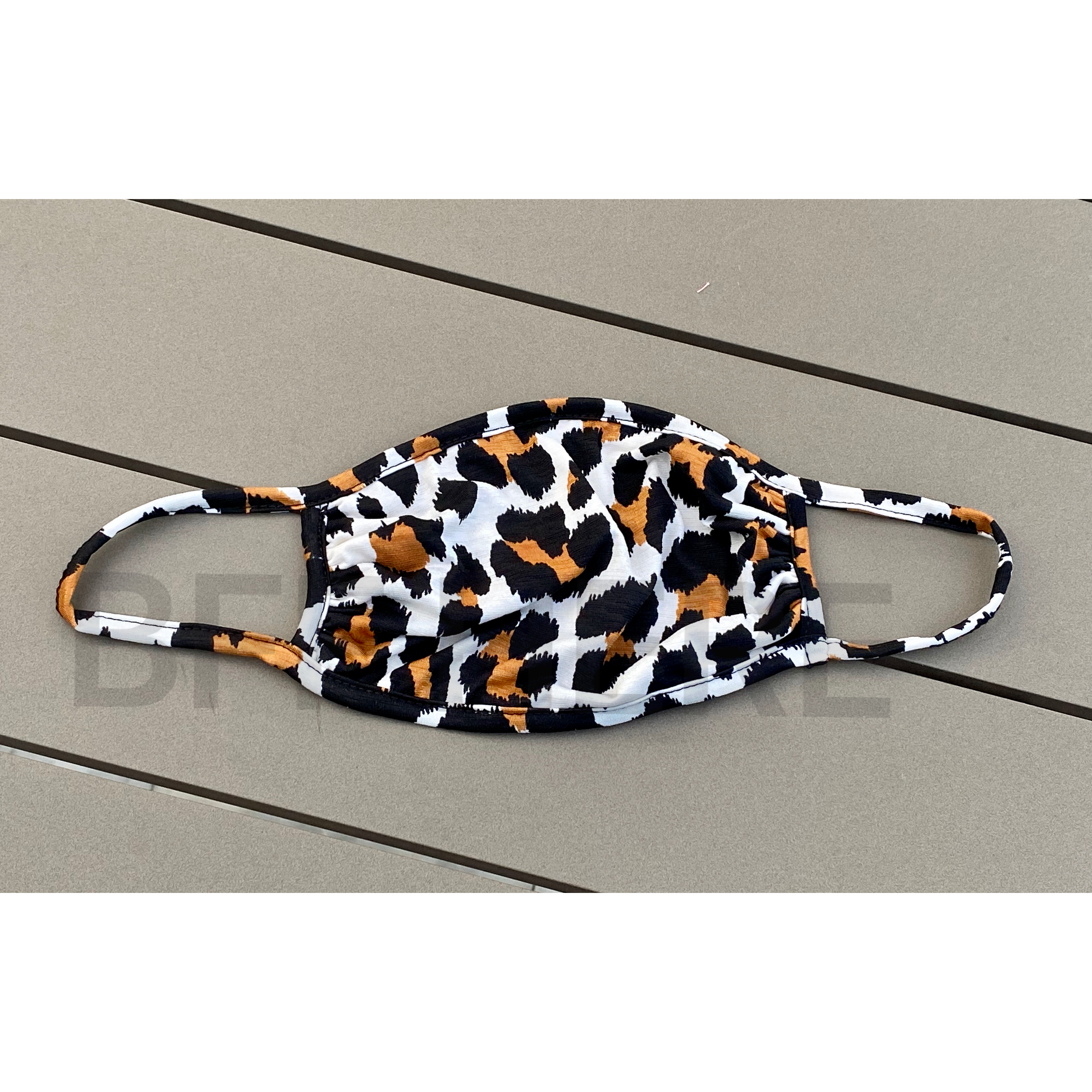 Black & Brown Leopard Face Mask -- Adult - BFF Here