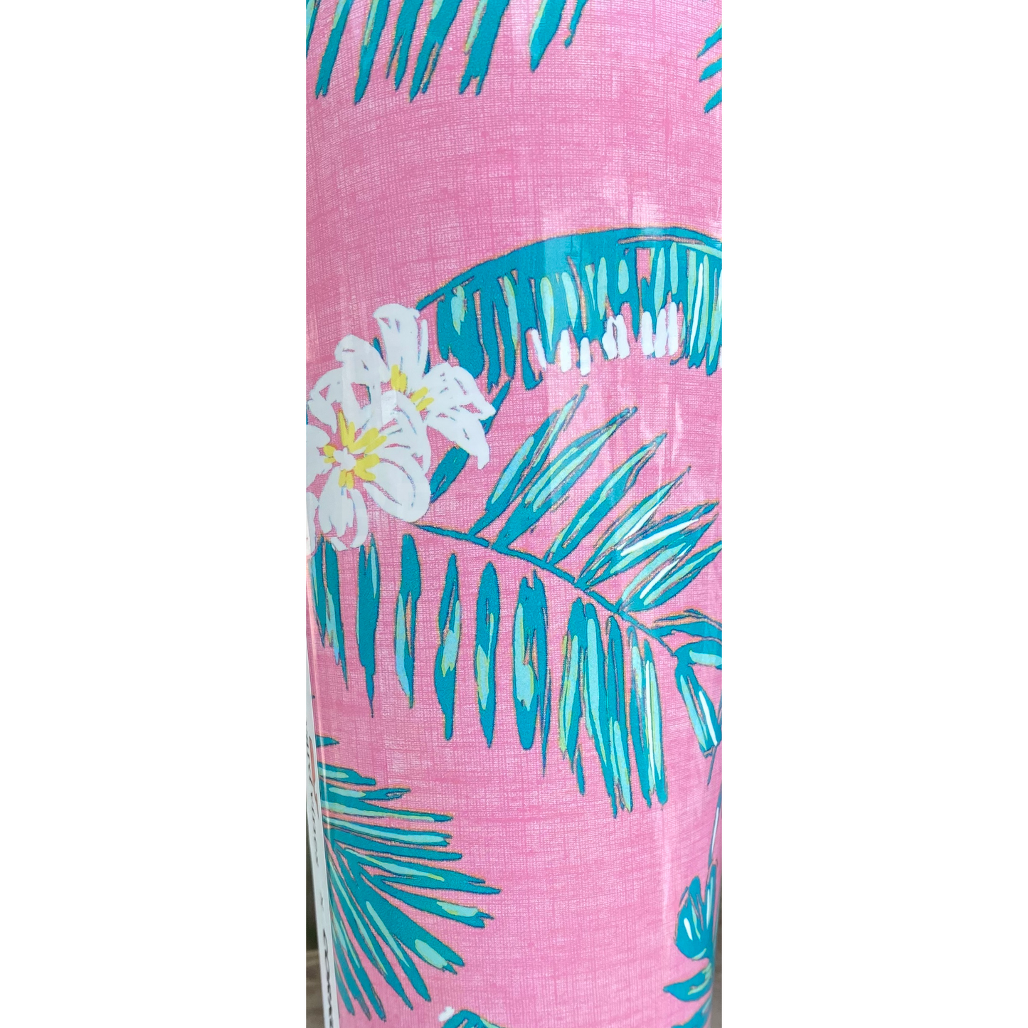 12oz Stemless Vineyard Vines by Corkcicle  -- Pink Tropical Flowers - BFF Here