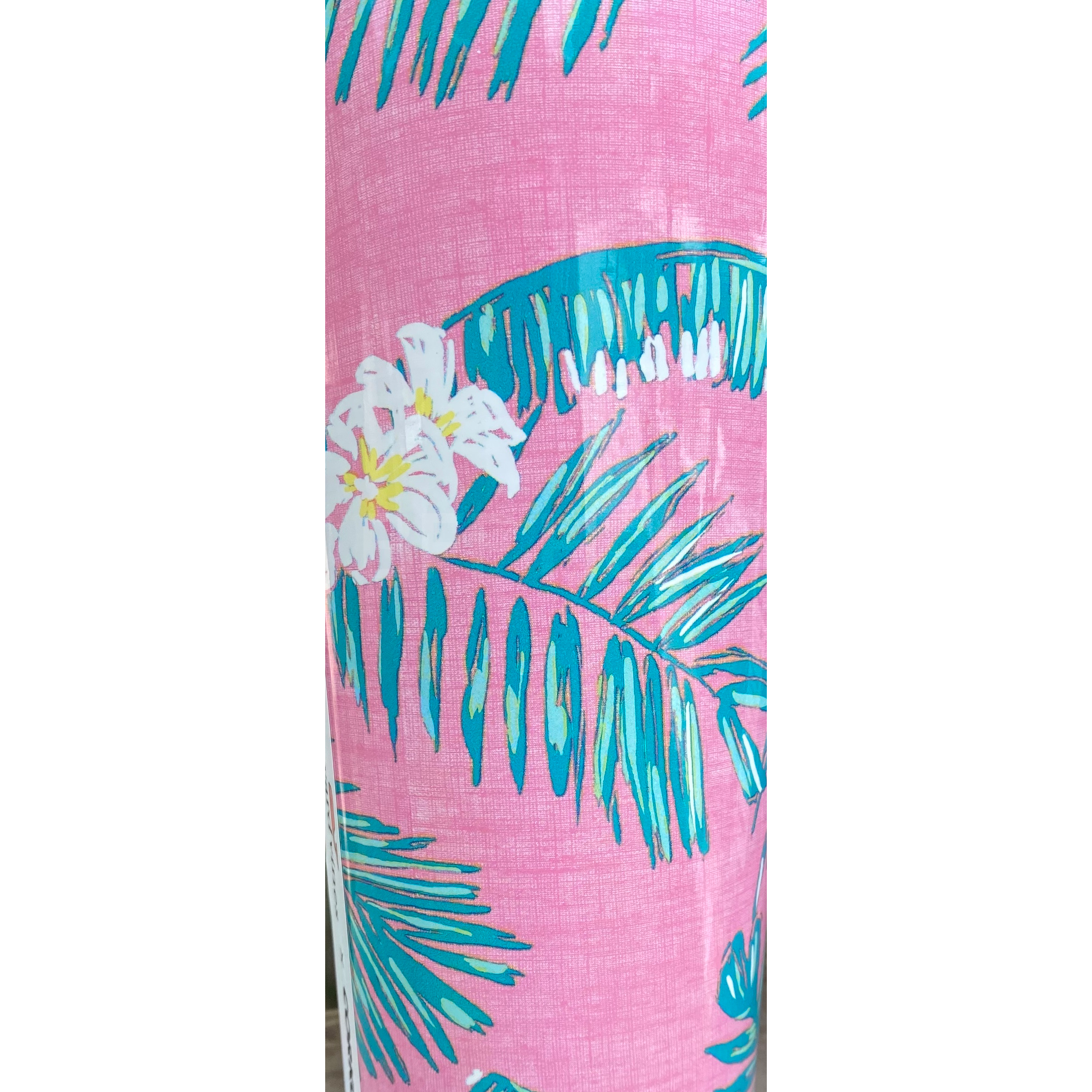 12oz Stemless Vineyard Vines by Corkcicle  -- Pink Tropical Flowers - BFF Here