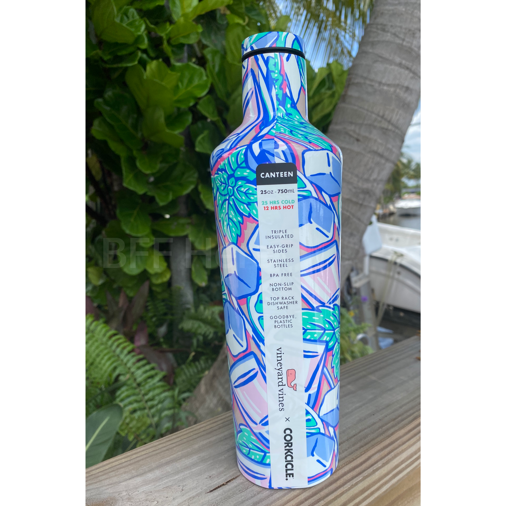 25 oz. Canteen Vineyard Vines by Corkcicle  -- Mint Julep - BFF Here