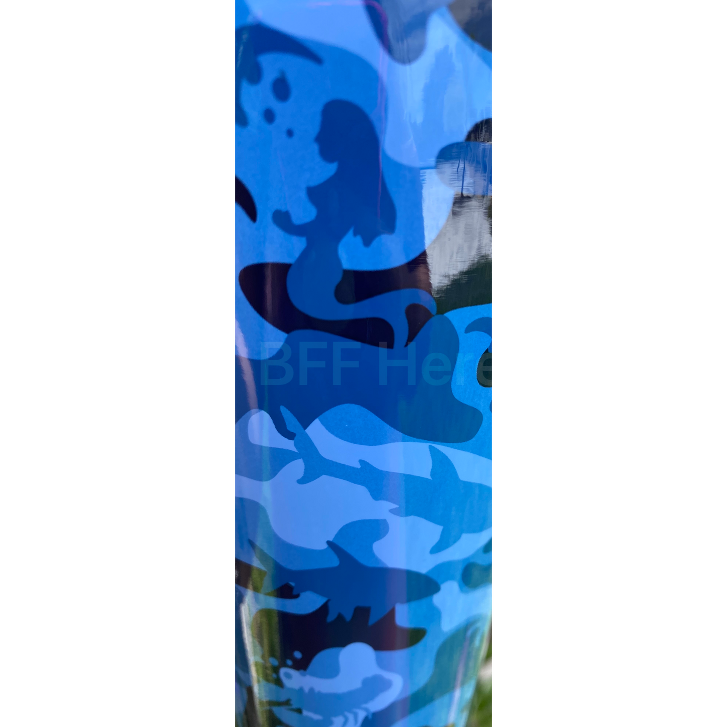 12 oz Stemless Vineyard Vines by Corkcicle  -- Blue Camo - BFF Here