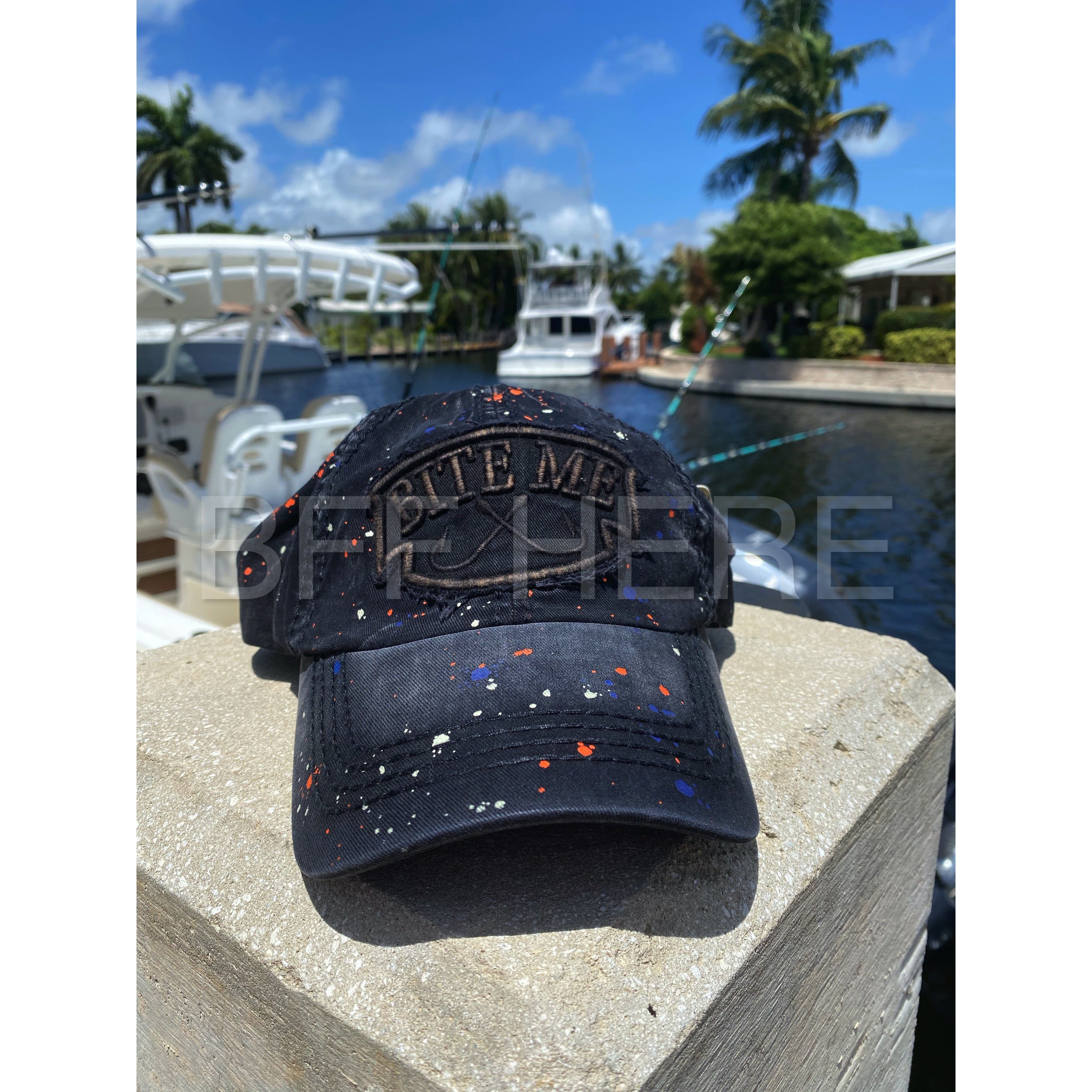 Bite Me Vintage Ball Cap -- Choice of Color - BFF Here