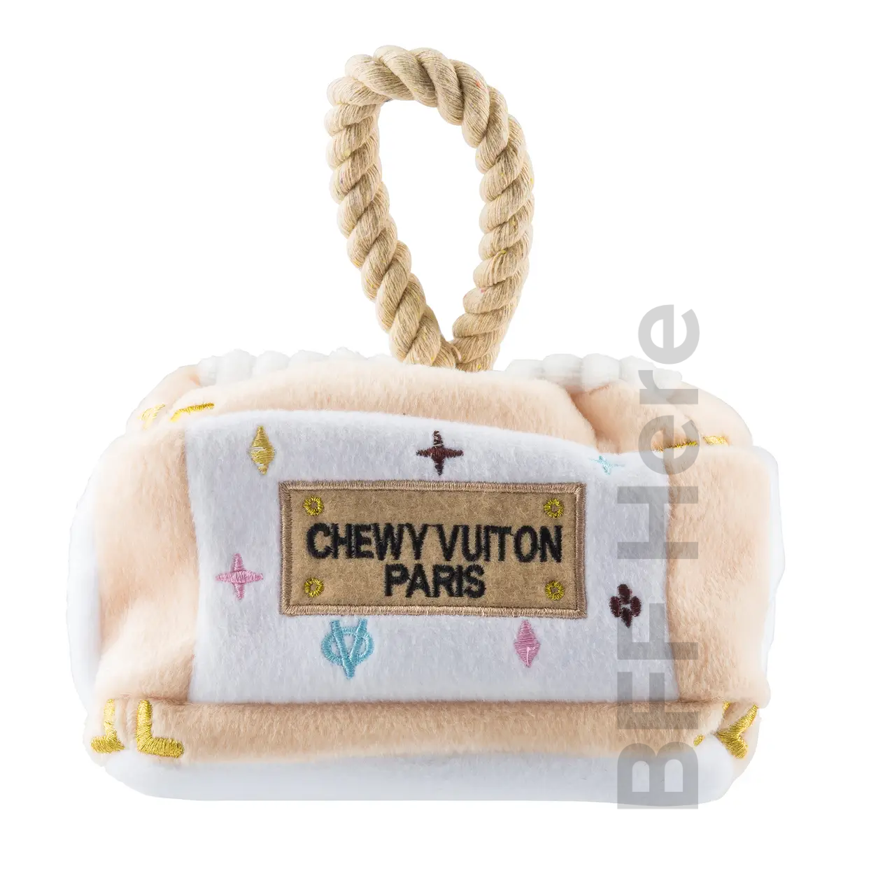 White Chewy Vuiton Interactive Trunk - BFF Here