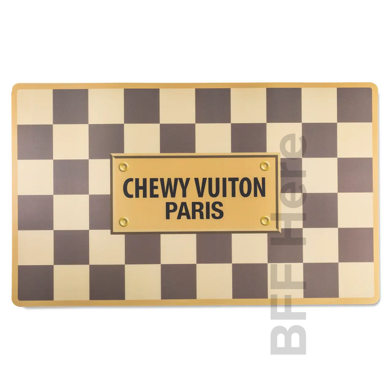 Checker Chewy Vuiton Placemat - BFF Here