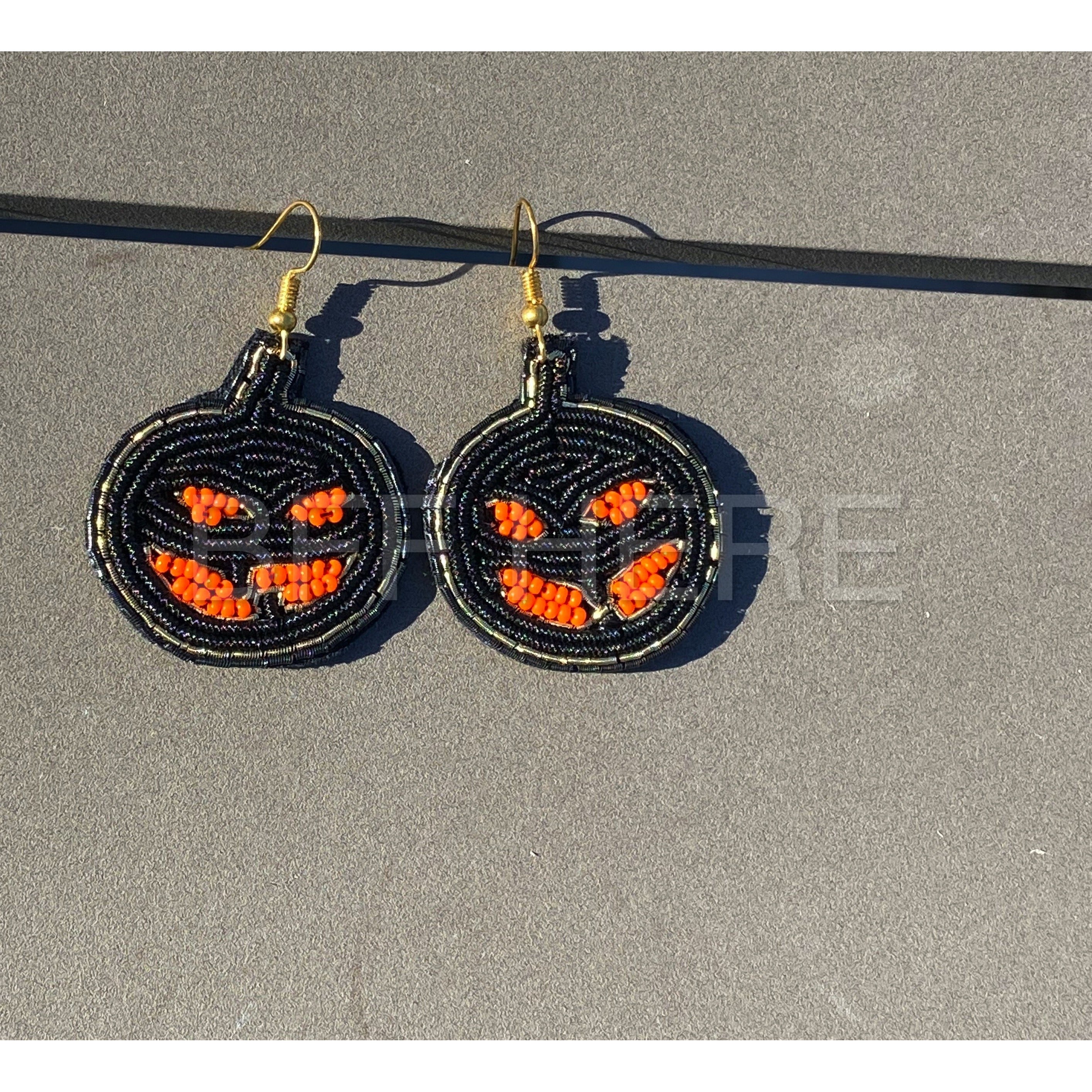 Jack O'Lantern Pumpkin Statement Earrings - BFF Here