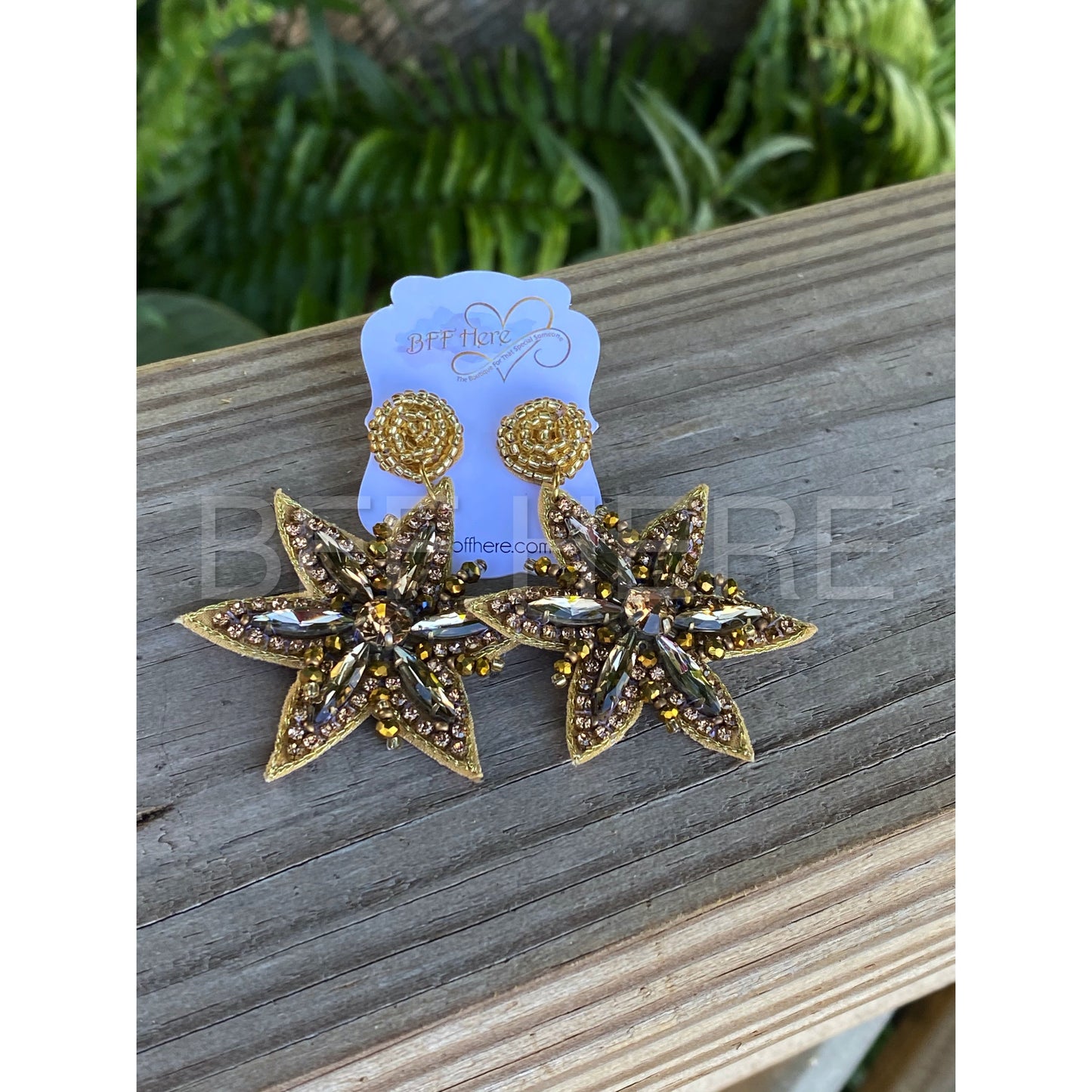 North Star Statement Earrings -- Choice of Color - BFF Here