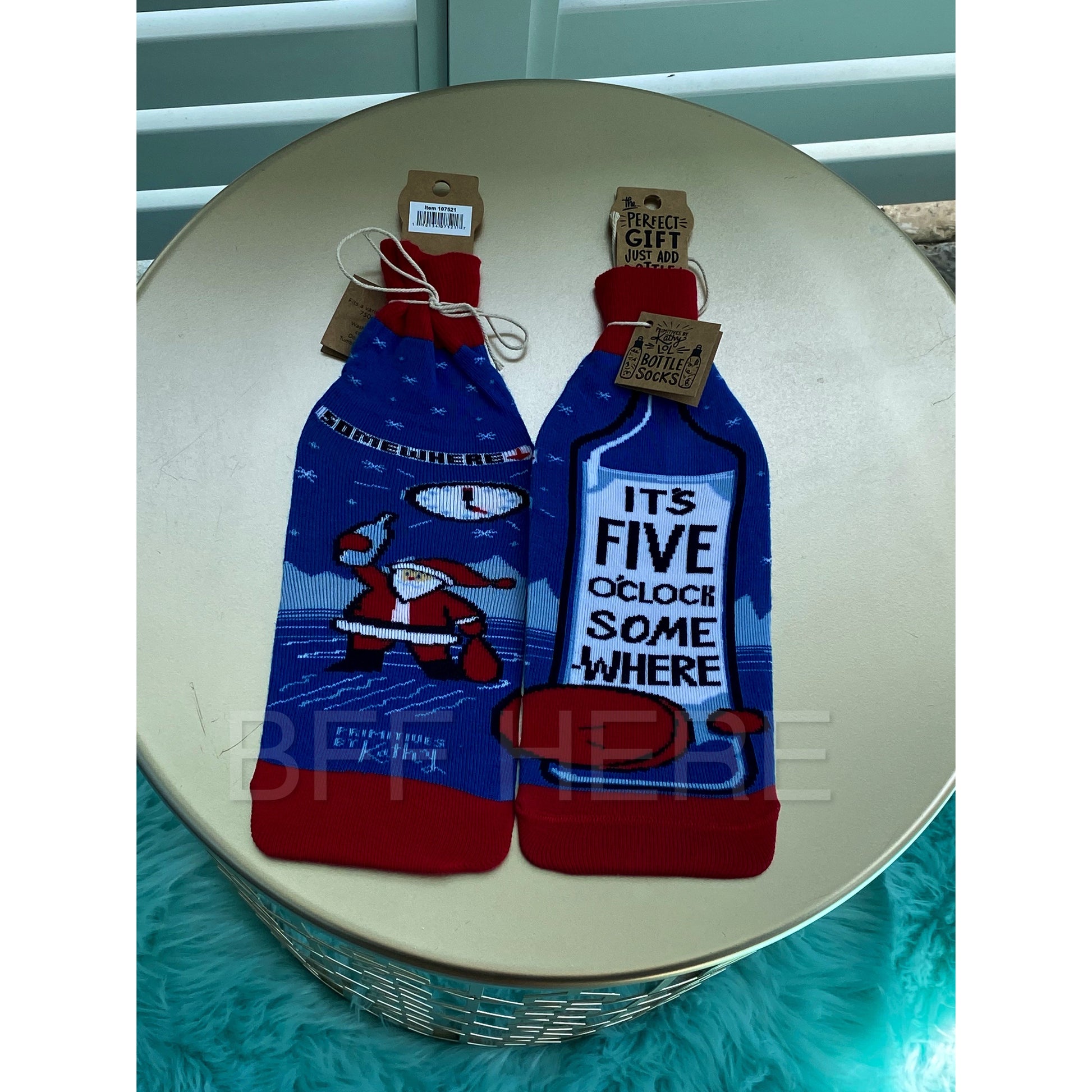 It's Five O'Clock Somewhere-- Bottle Sock By PBK - BFF Here