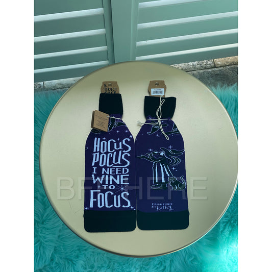 Hocus Pocus Wine Lover -- Bottle Sock By PBK - BFF Here